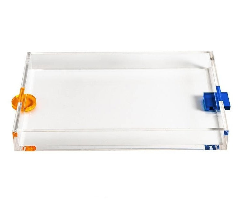 Color Block Acrylic Serving Tray
