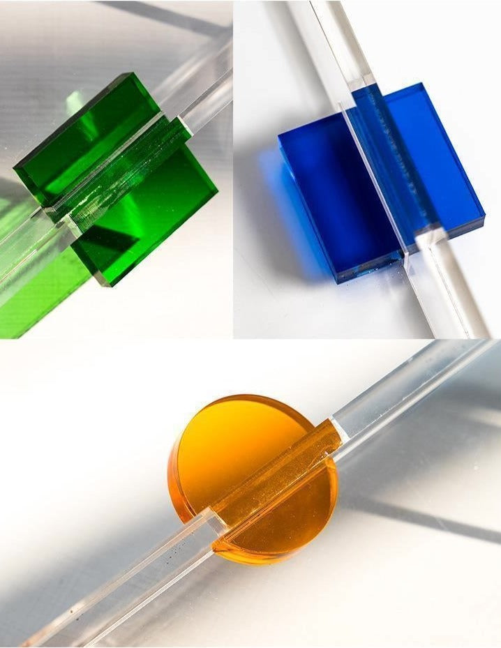 Color Block Acrylic Serving Tray
