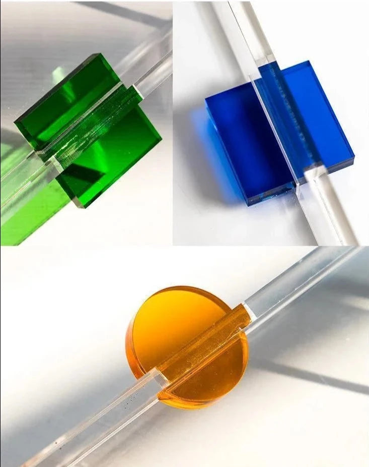 Color Block Acrylic Serving Tray