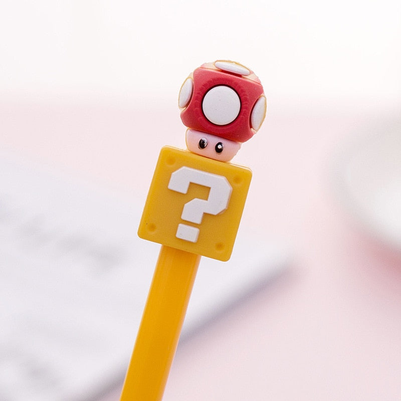 Mario-style Pens With Cartoon Toppers