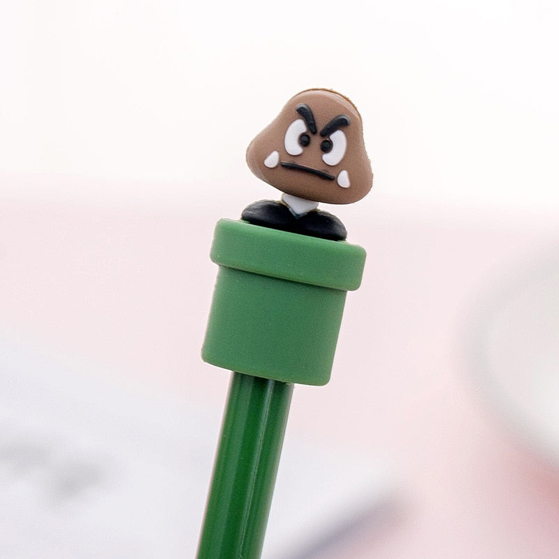 Mario-style Pens With Cartoon Toppers