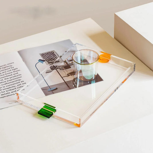 Color Block Acrylic Serving Tray
