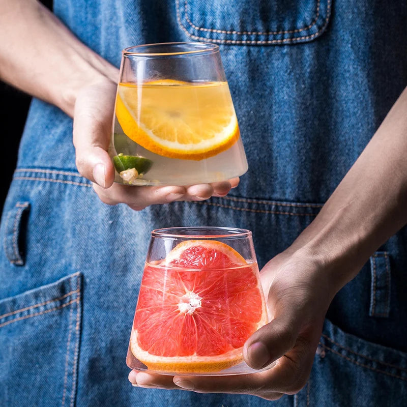 Modern Wedge Shaped Bar Glassware