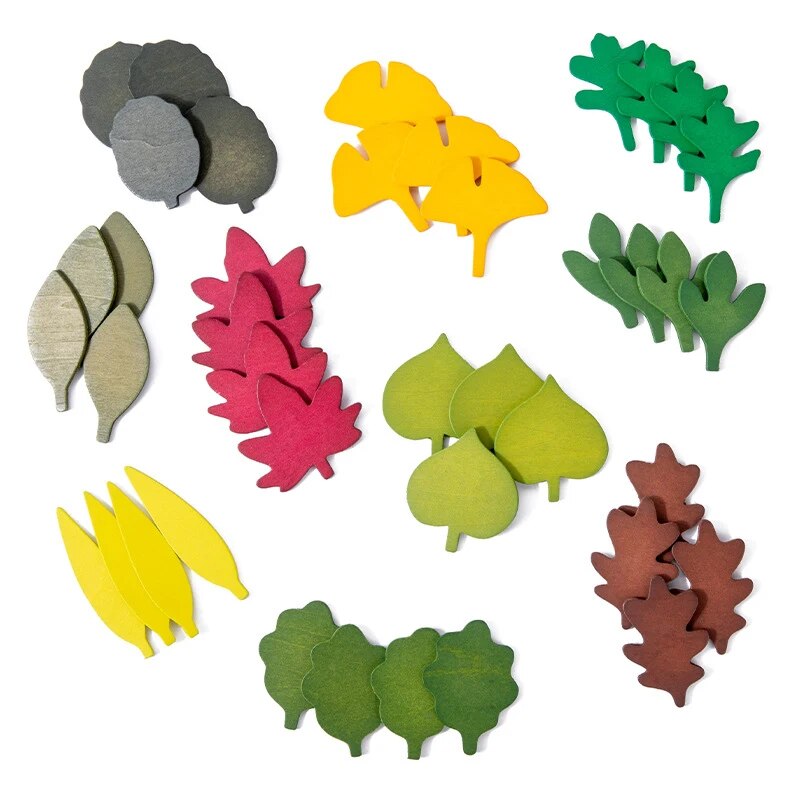 Wooden Leaf Toy Set