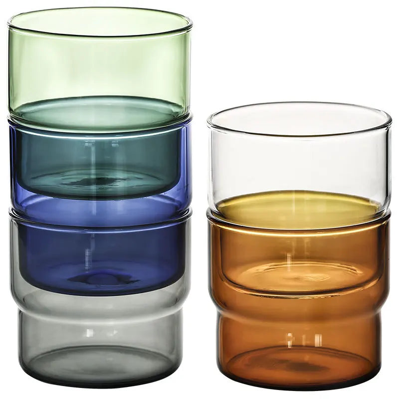 Modern Stackable Glass Tumblers