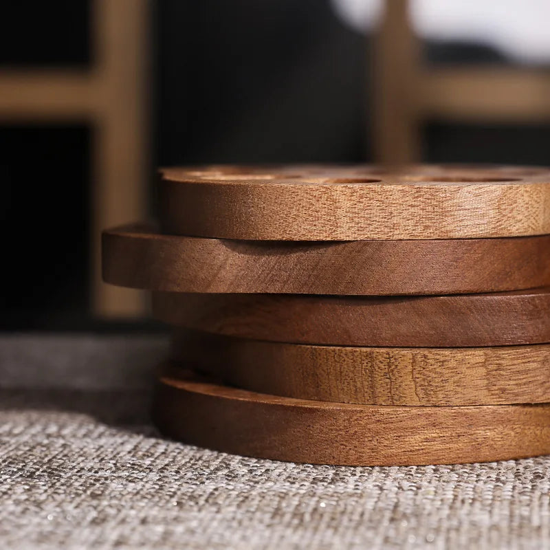 Lotus Root Wooden Coasters