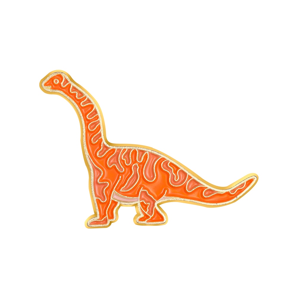 Fun and Colorful Metal Dinosaur Pins