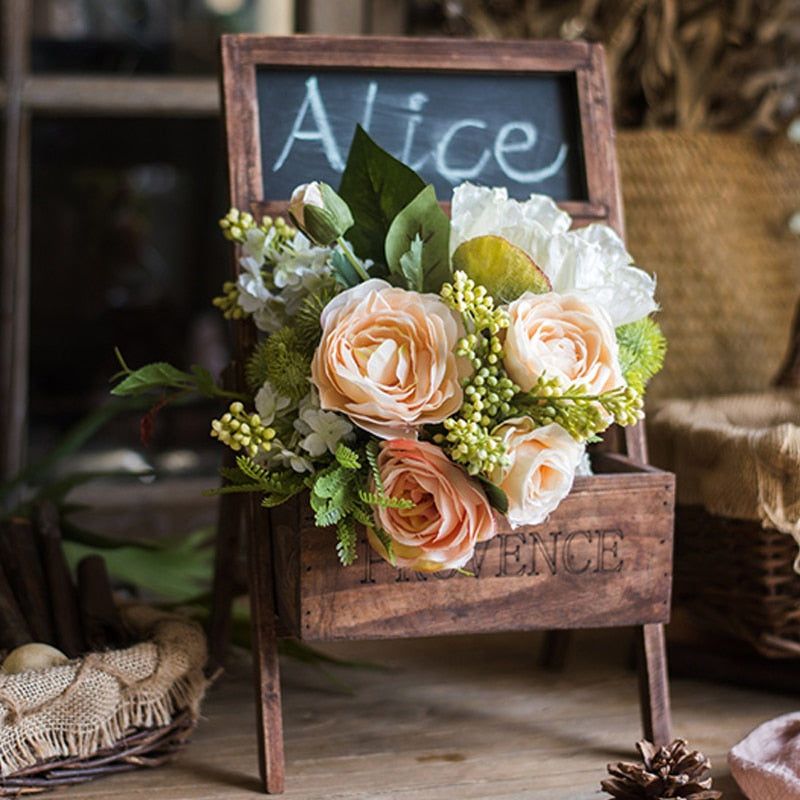 Chalkboard Stand with Integrated Planter
