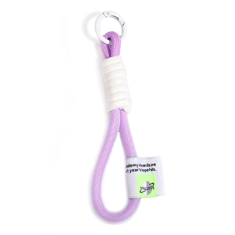 Iridescent Rope Keychain Carabiner