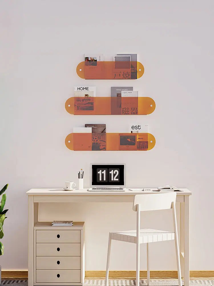 Rounded Acrylic Wall Organizer