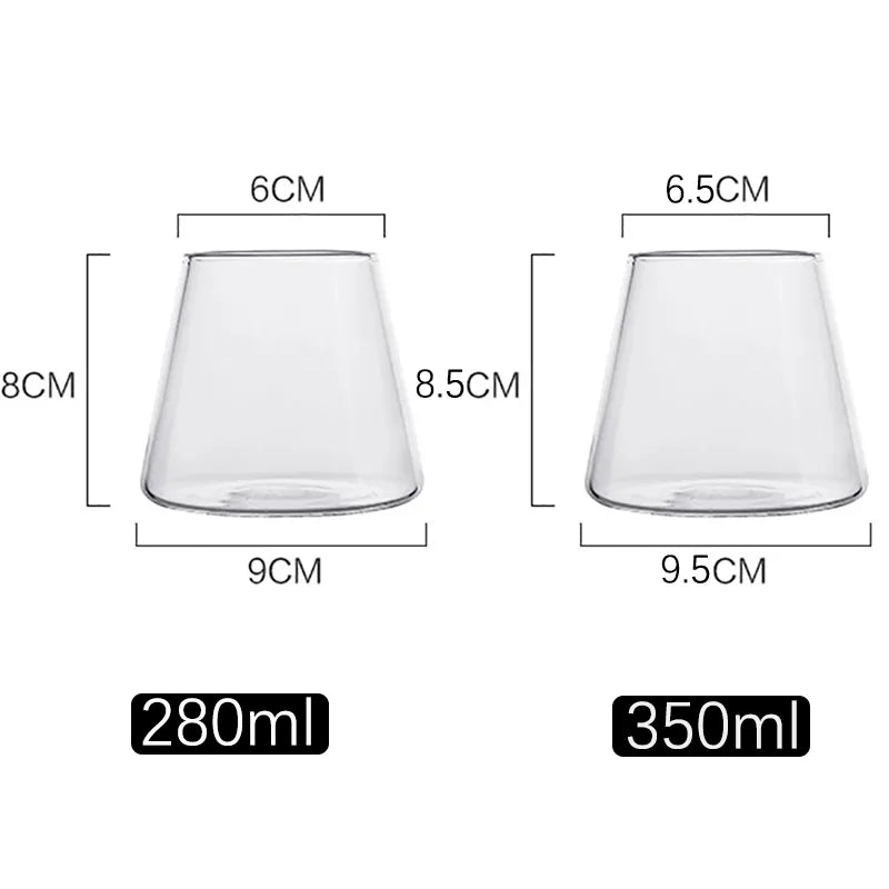 Modern Wedge Shaped Bar Glassware