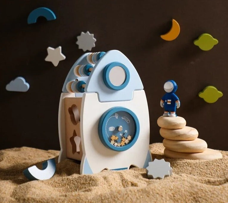 Wooden Rocket Toy