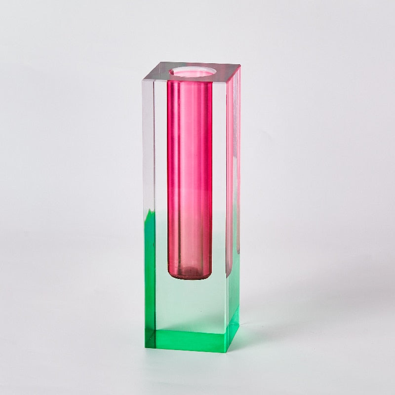 Modern Rainbow Pillar Vases