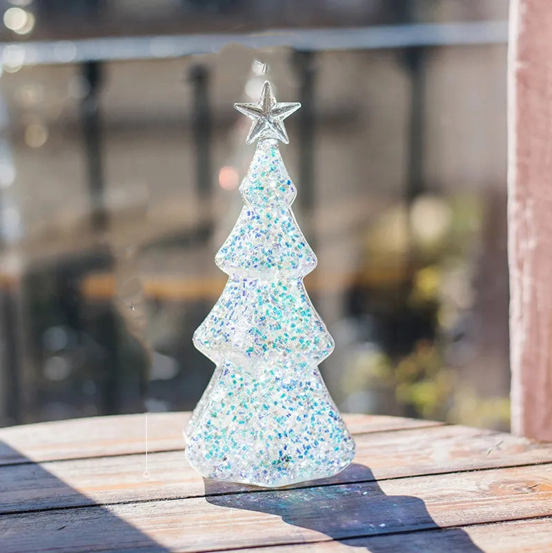 Delicate Glass Illuminated Trees
