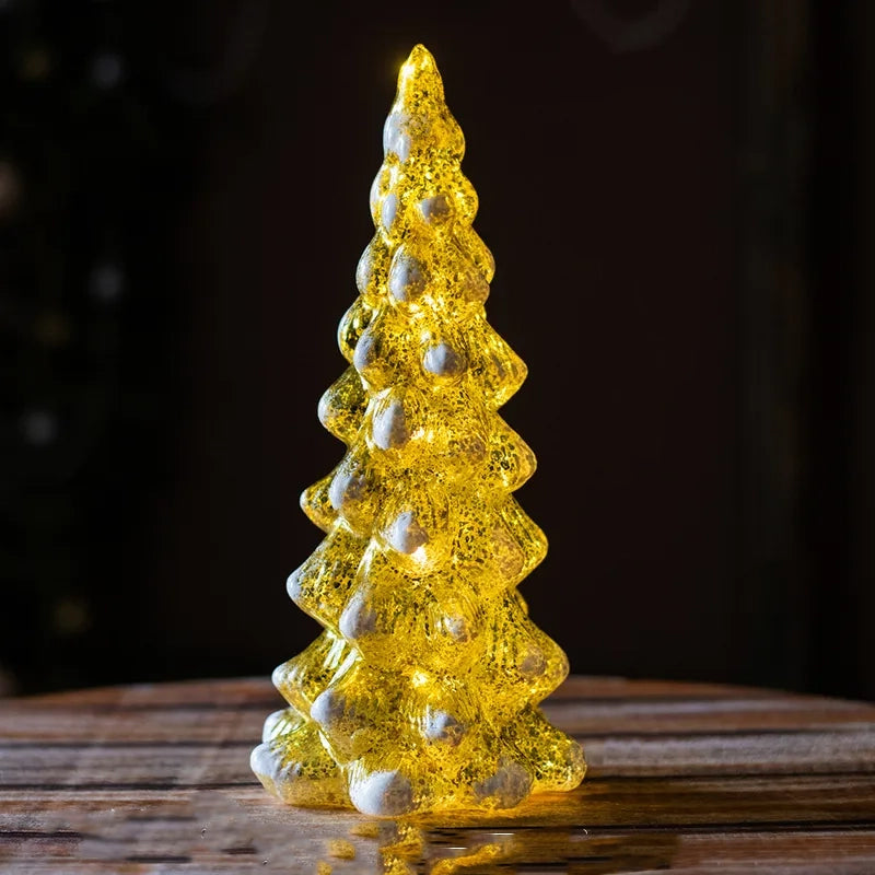 Delicate Glass Illuminated Trees