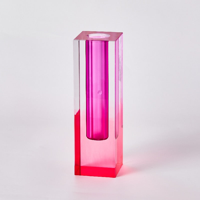 Modern Rainbow Pillar Vases
