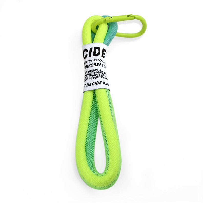 Iridescent Rope Keychain Carabiner
