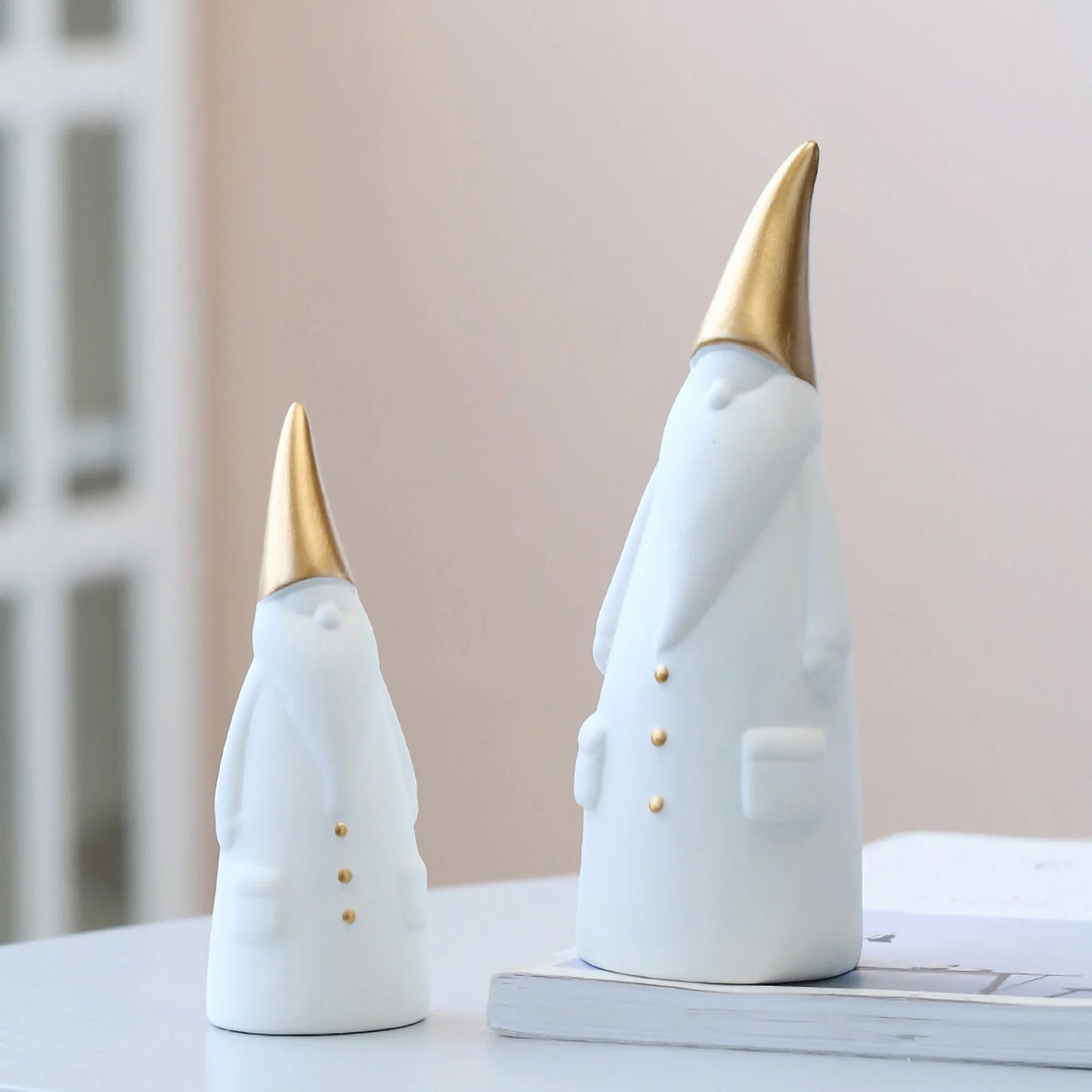 Porcelain Gnome Figures