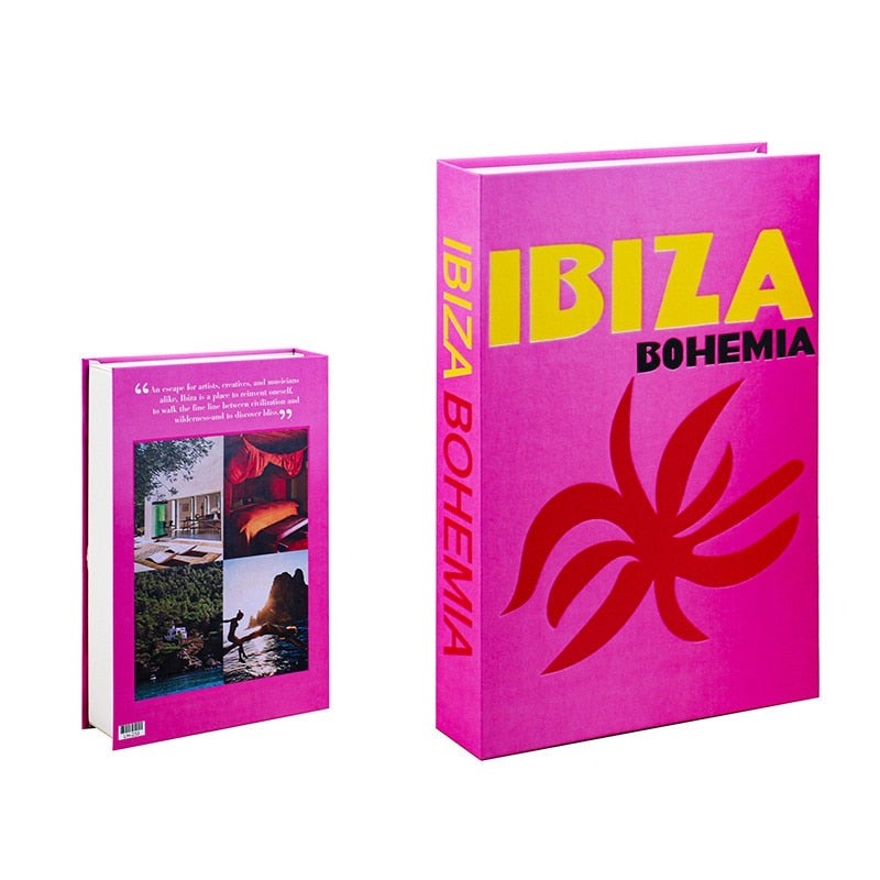 Vibrant Travel Fake Books With Storage