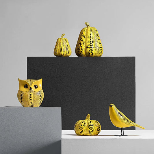 Figuras inspiradas en Yayoi Kusama