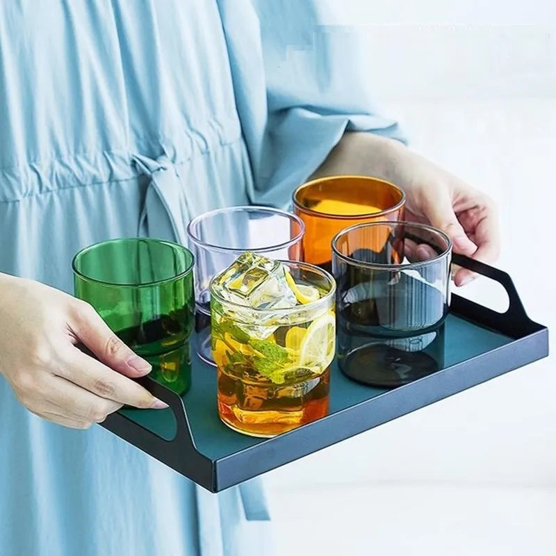 Modern Stackable Glass Tumblers