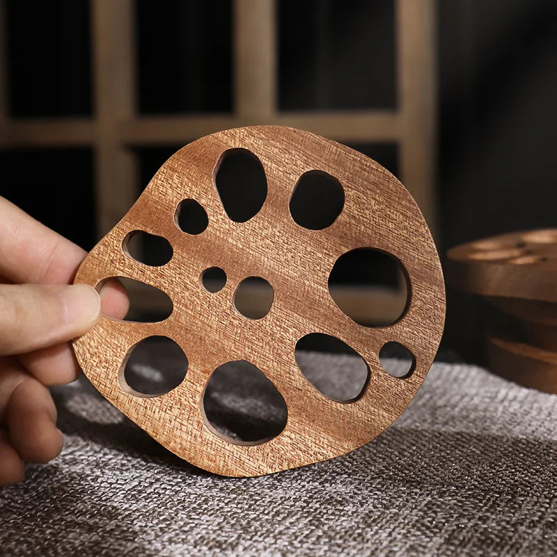 Lotus Root Wooden Coasters