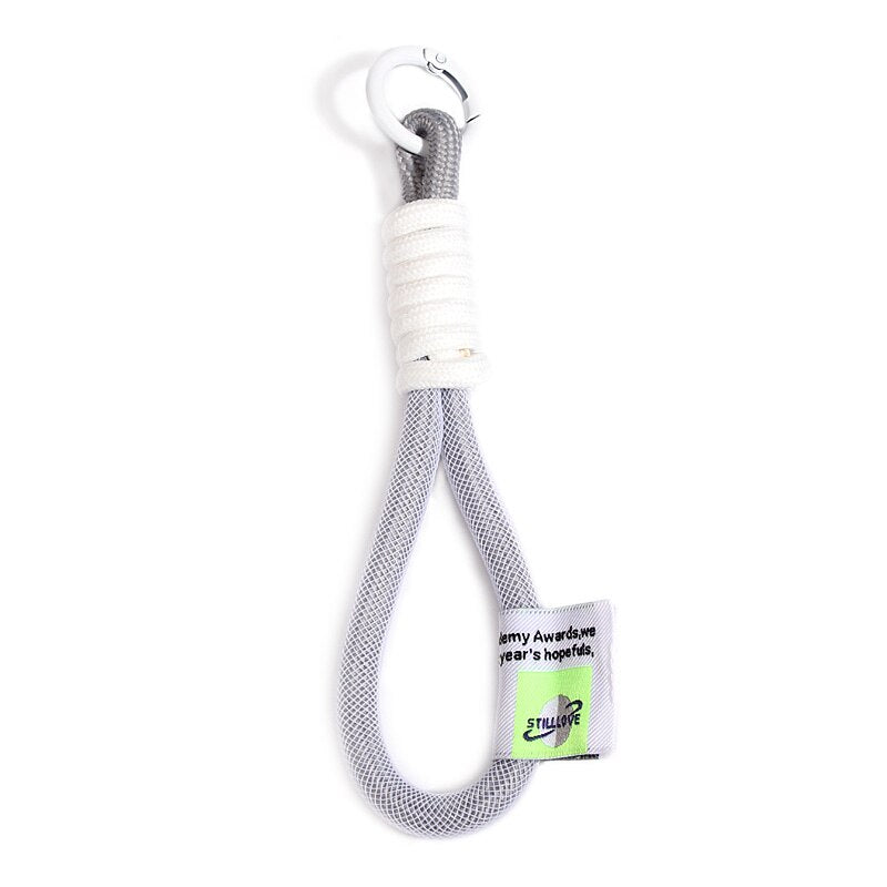 Iridescent Rope Keychain Carabiner