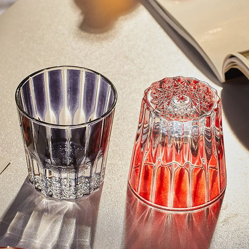 Old-Fashioned Colorful Cocktail Glasses