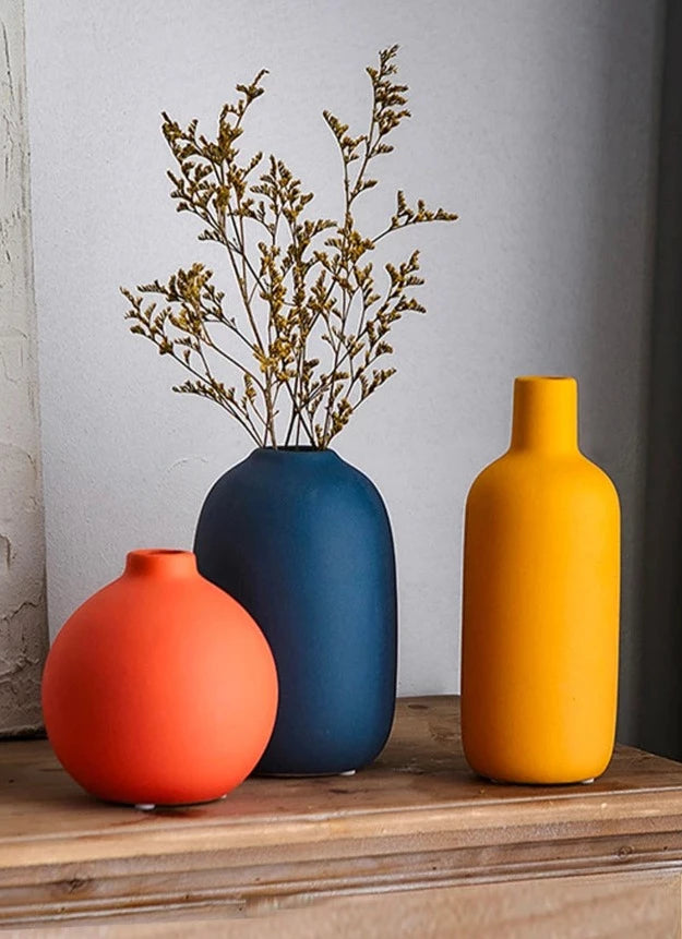 Vibrant Organic Ceramic Vases