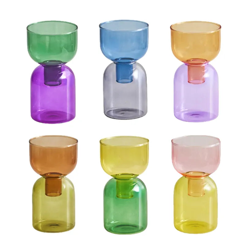 Two-Toned Glass Vases