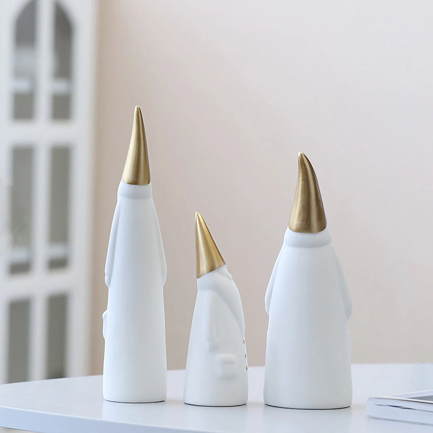 Porcelain Gnome Figures