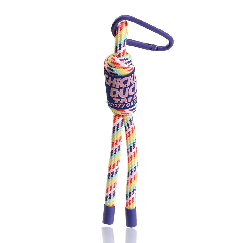 Iridescent Rope Keychain Carabiner