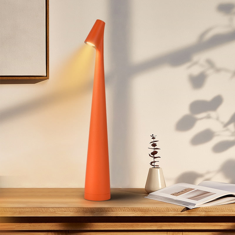 Modern African Style Cordless Table Lamp with Touch Dimming