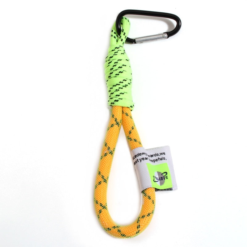 Iridescent Rope Keychain Carabiner