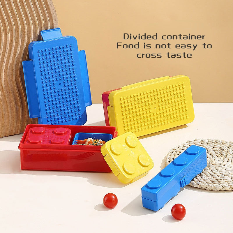 Colorful Building Block Lunch Box
