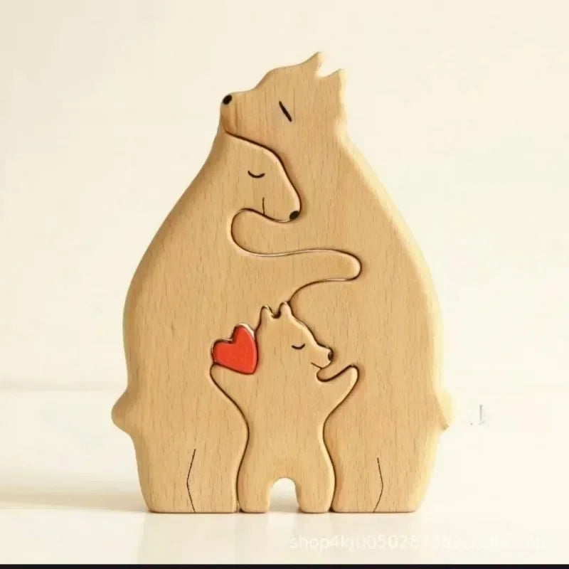 Wooden Bear Family Puzzle