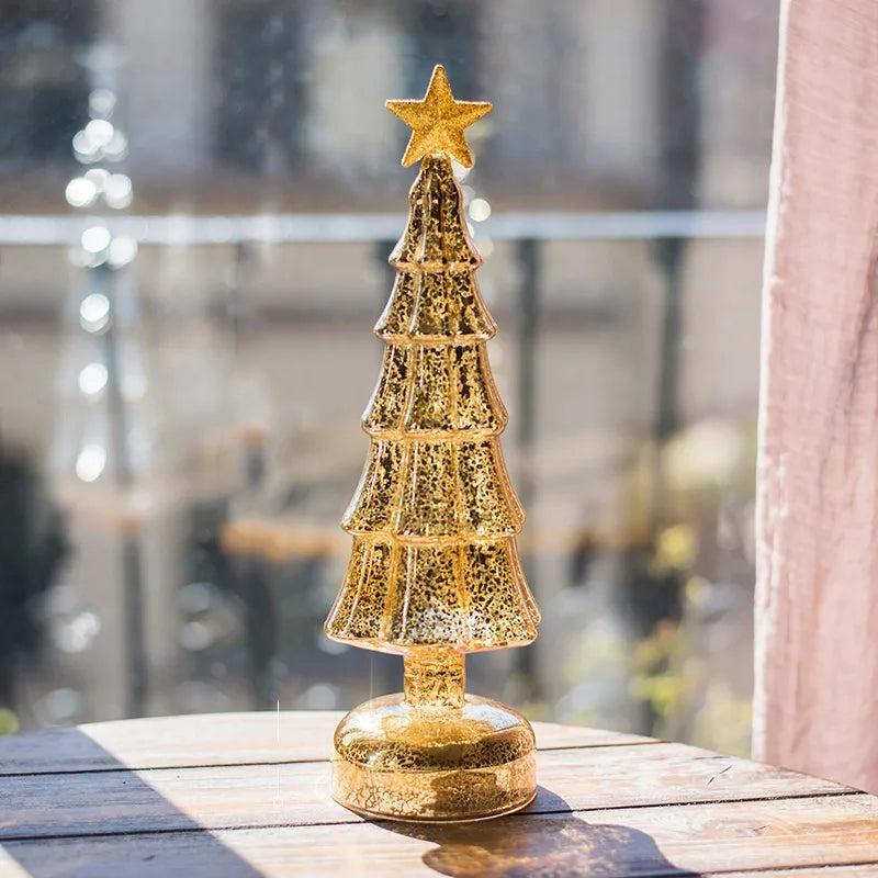 Delicate Glass Illuminated Trees