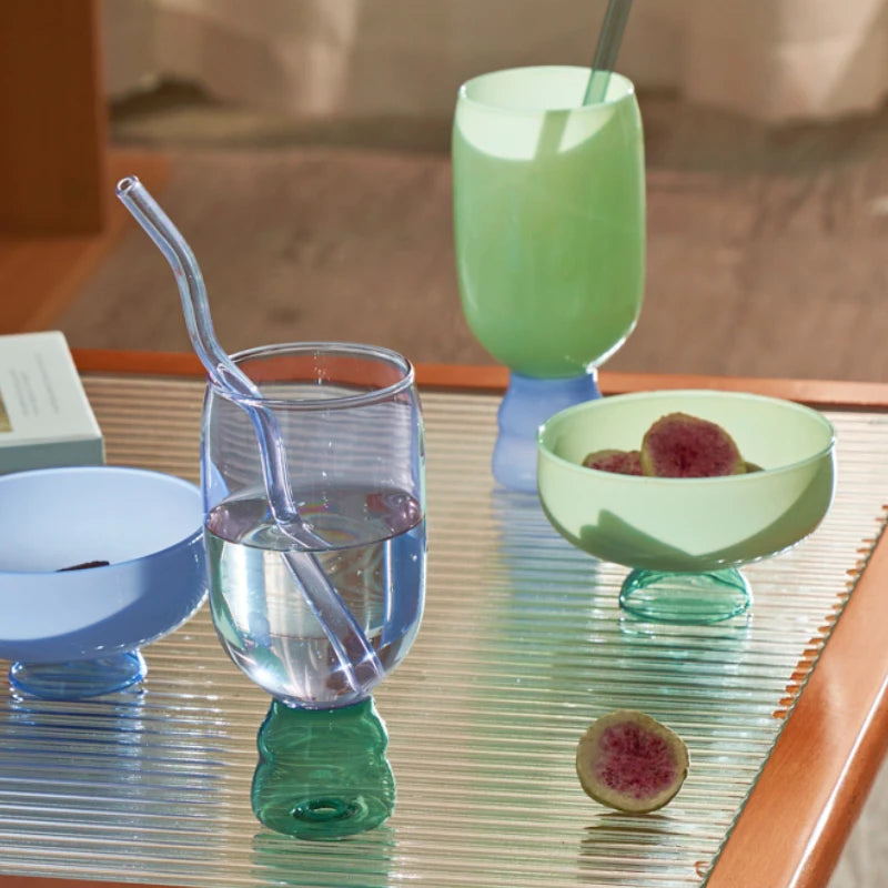 Handmade Funky Two-Color Goblets