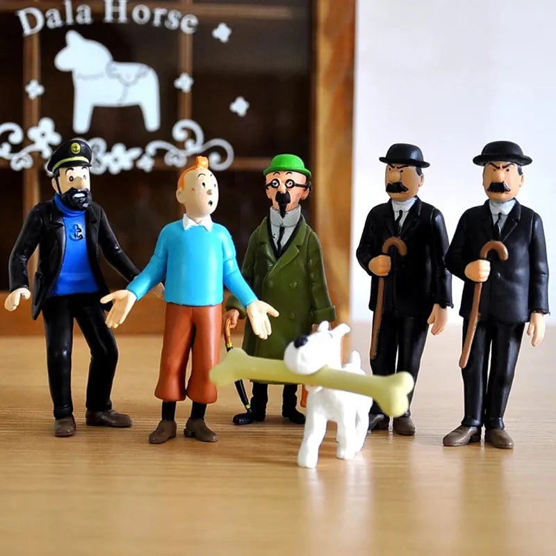 Tintin Action Figure Set