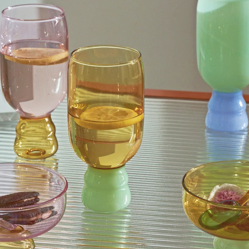 Handmade Funky Two-Color Goblets