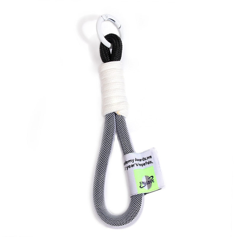 Iridescent Rope Keychain Carabiner
