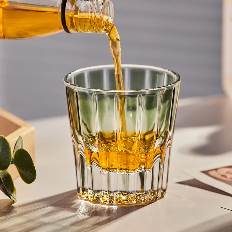 Old-Fashioned Colorful Cocktail Glasses