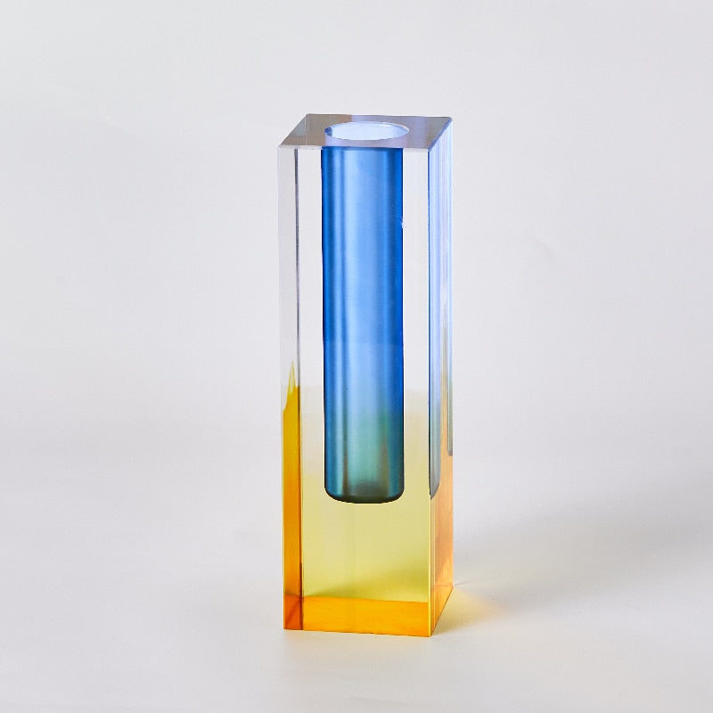 Modern Rainbow Pillar Vases