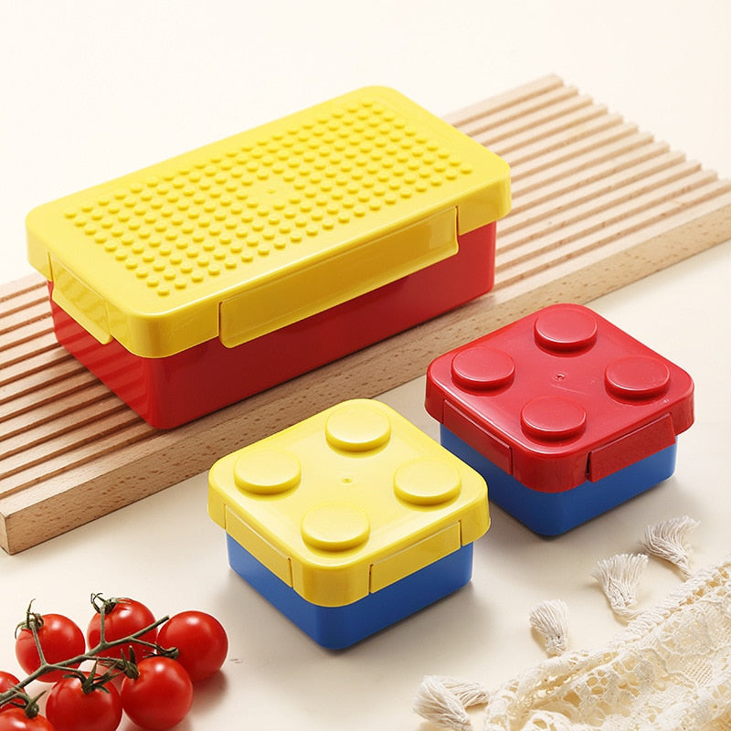 Colorful Building Block Lunch Box