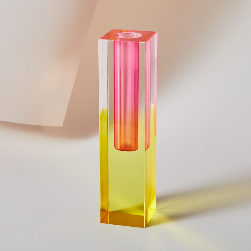 Modern Rainbow Pillar Vases