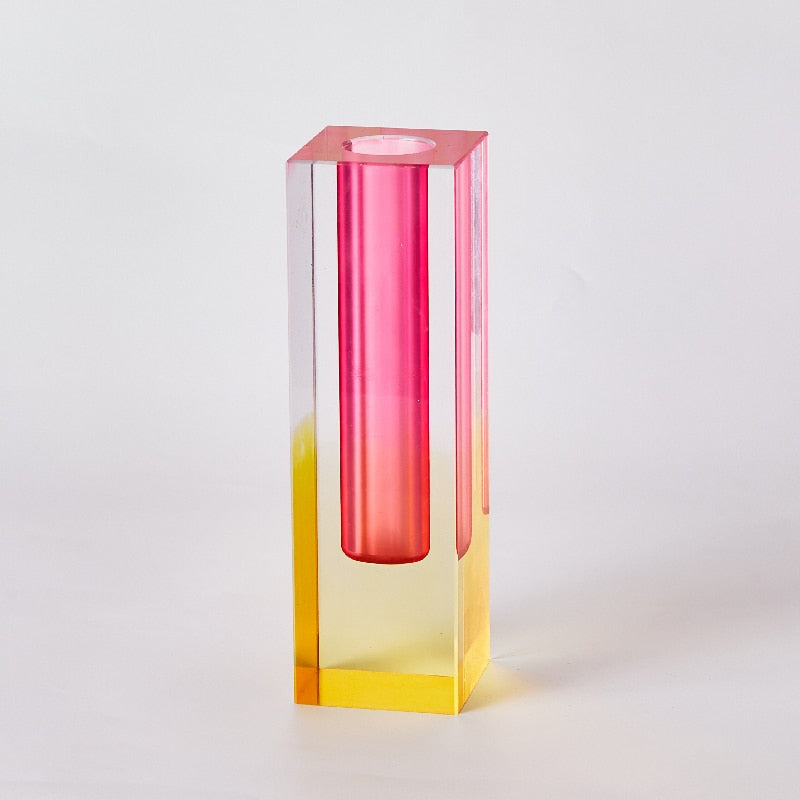 Modern Rainbow Pillar Vases