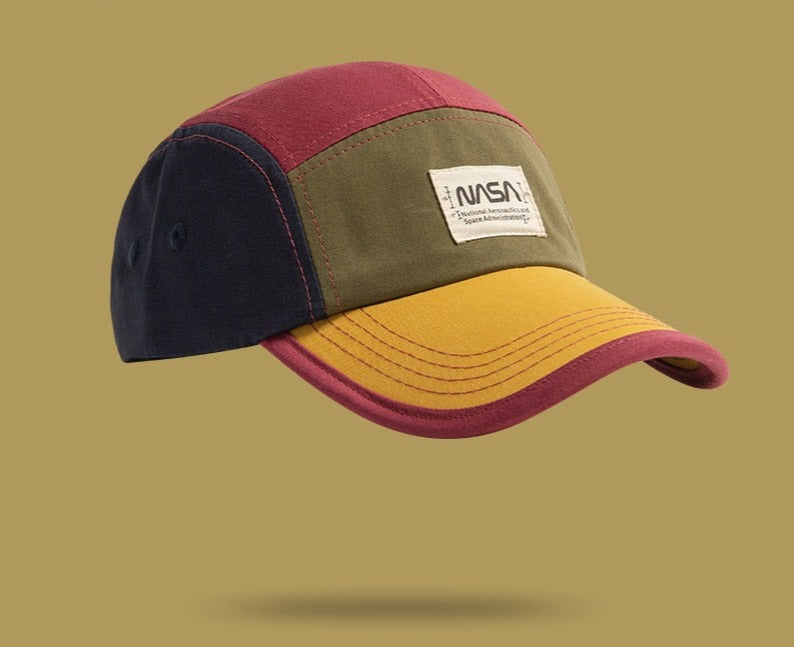 Colorblock vintage NASA baseball cap