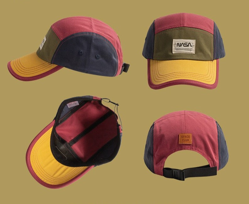 Colorblock vintage NASA baseball cap