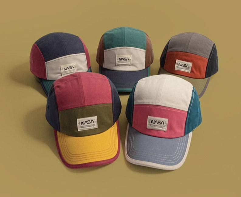 Colorblock vintage NASA baseball cap
