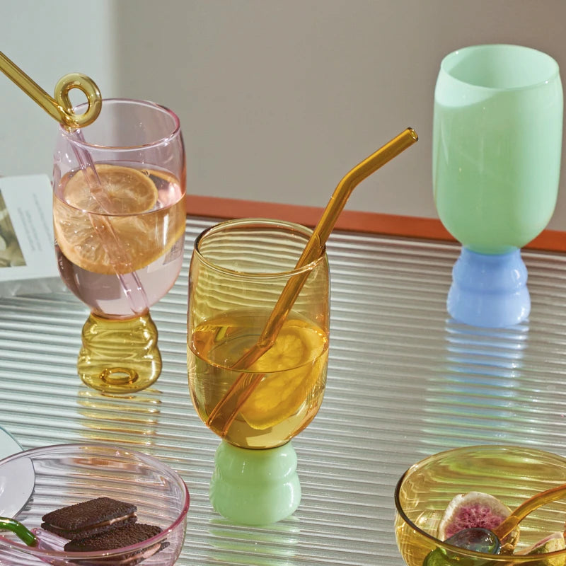 Handmade Funky Two-Color Goblets